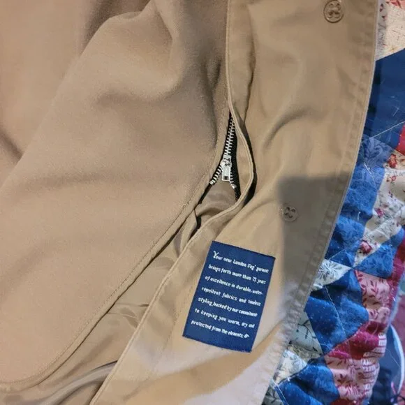 Womens London Fog Raincoat - Picture 3 of 5